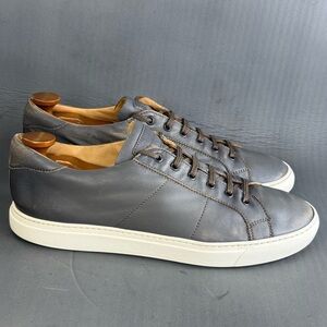 To Boot New York Colton Sneakers grey burnished leather men’s size 12